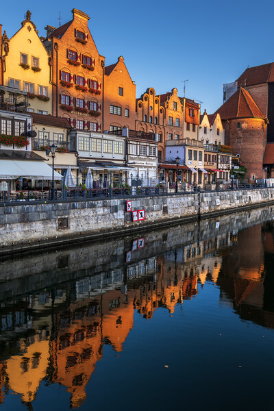 Old Town of Gdansk at Sunrise in Poland Picture Board by Artur Bogacki