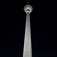 Buy canvas prints of Berlin Television Tower Illuminated At Night by Artur Bogacki