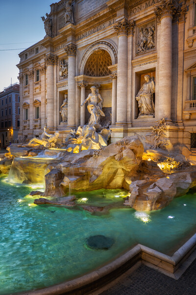 Evening At The Trevi Fountain In Rome Picture Board by Artur Bogacki