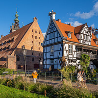 Buy canvas prints of Great Mill And Millers Guild House In Gdansk by Artur Bogacki