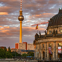 Buy canvas prints of Sunset In City Of Berlin In Germany by Artur Bogacki