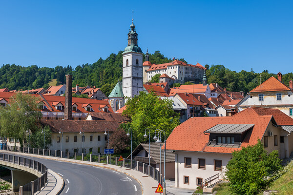 Town of Skofja Loka in Slovenia Picture Board by Artur Bogacki