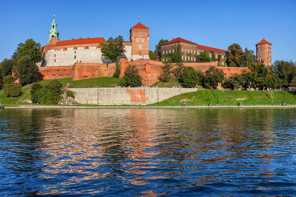 Wawel Royal Castle At Vistula River In Krakow Picture Board by Artur Bogacki