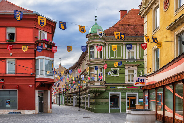 Old Town of Celje In Slovenia Picture Board by Artur Bogacki