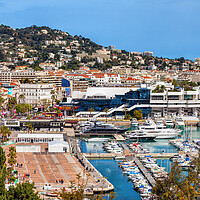 Buy canvas prints of City Of Cannes On French Riviera In France by Artur Bogacki