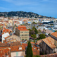 Buy canvas prints of City of Cannes Cityscape by Artur Bogacki