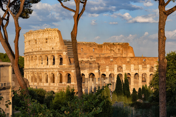 Sunset At The Colosseum In Rome Picture Board by Artur Bogacki