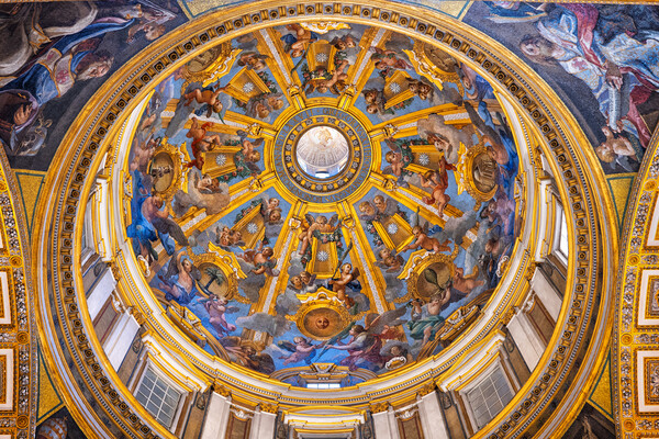 Gregorian Chapel Dome In St Peter Basilica Picture Board by Artur Bogacki