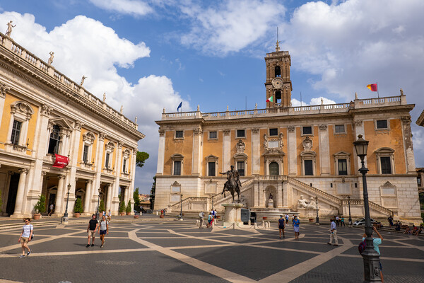 Piazza del Campidoglio on Capitoline Hill in Rome Picture Board by Artur Bogacki