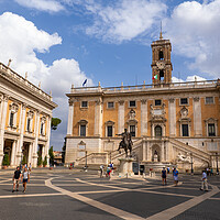 Buy canvas prints of Piazza del Campidoglio on Capitoline Hill in Rome by Artur Bogacki