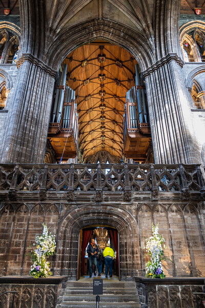 Interior Of Glasgow Cathedral Picture Board by Artur Bogacki