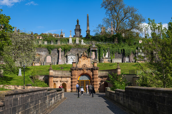 The Glasgow Necropolis In Scotland Picture Board by Artur Bogacki