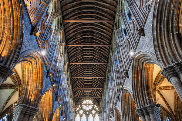 Glasgow Cathedral Interior In Scotland Picture Board by Artur Bogacki