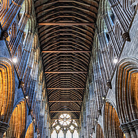 Buy canvas prints of Glasgow Cathedral Interior In Scotland by Artur Bogacki