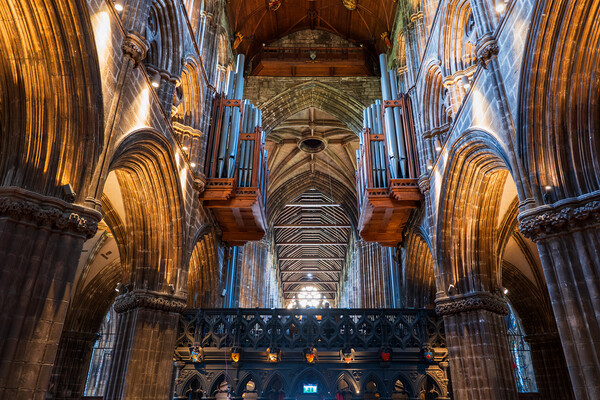 Glasgow Cathedral Interior In Scotland Picture Board by Artur Bogacki