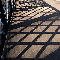 Buy canvas prints of Abstract Lattice Pattern Shadow On Glasgow Bridge by Artur Bogacki