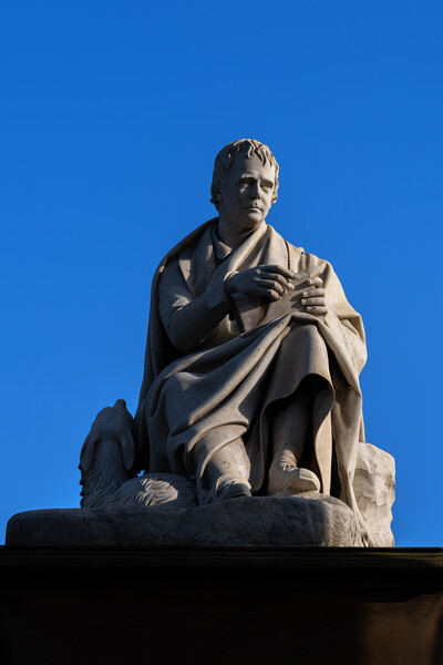 Sir Walter Scott Statue In Edinburgh Picture Board by Artur Bogacki