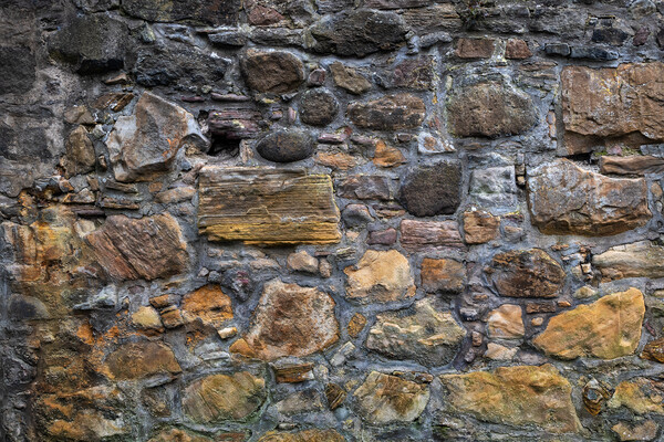 Old Stone Wall Of Greyfriars Kirkyard In Edinburgh Picture Board by Artur Bogacki