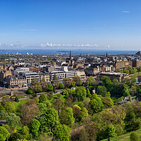 Buy canvas prints of Edinburgh City Panorama In Scotland by Artur Bogacki