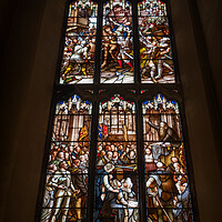 Buy canvas prints of Assassination and Funeral of Regent Moray Window by Artur Bogacki