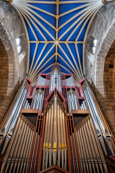 Pipe Organ And Vault In St Giles Cathedral, Edinburgh Picture Board by Artur Bogacki