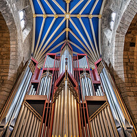 Buy canvas prints of Pipe Organ And Vault In St Giles Cathedral, Edinburgh by Artur Bogacki
