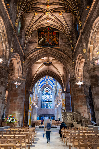 Interior of St Giles Cathedral in Edinburgh Picture Board by Artur Bogacki
