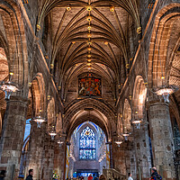 Buy canvas prints of Saint Giles Cathedral Interior In Edinburgh by Artur Bogacki