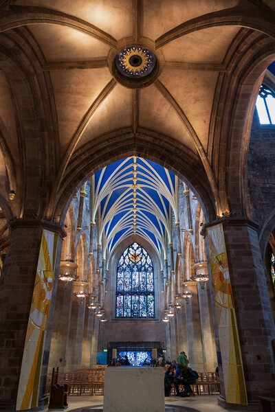 Saint Giles Cathedral Interior In Edinburgh Picture Board by Artur Bogacki