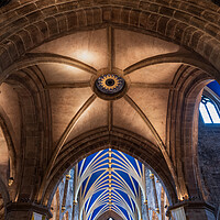 Buy canvas prints of Rib and Tierceron Vault in St Giles Cathedral, Edinburgh by Artur Bogacki