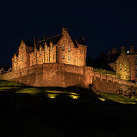 Buy canvas prints of Edinburgh Castle At Night In Scotland by Artur Bogacki