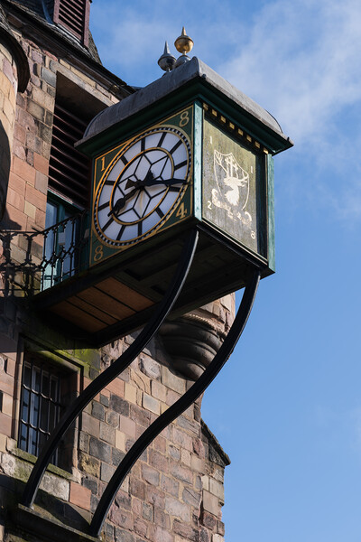 Clock on Tower of Canongate Tolbooth in Edinburgh Picture Board by Artur Bogacki