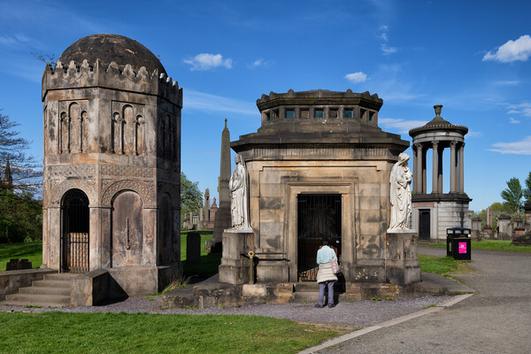 Mausoleums In Glasgow Necropolis Picture Board by Artur Bogacki
