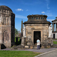 Buy canvas prints of Mausoleums In Glasgow Necropolis by Artur Bogacki
