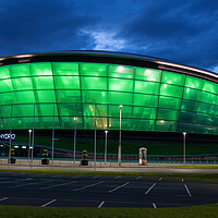 Buy canvas prints of OVO Hydro Arena At Night In Glasgow by Artur Bogacki