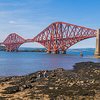Buy canvas prints of Forth Bridge From Queensferry Shore In Scotland by Artur Bogacki