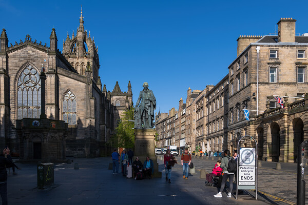 Old Town Of Edinburgh In Scotland Picture Board by Artur Bogacki