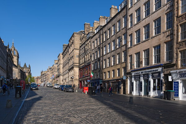 High Street In Old Town Of Edinburgh Picture Board by Artur Bogacki