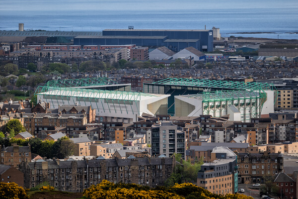 Easter Road Football Stadium In Edinburgh Picture Board by Artur Bogacki