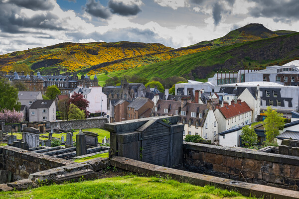 City Of Edinburgh In Scotland Picture Board by Artur Bogacki