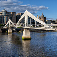 Buy canvas prints of Squiggly Bridge In Glasgow by Artur Bogacki