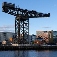 Buy canvas prints of Finnieston Crane at River Clyde in Glasgow by Artur Bogacki