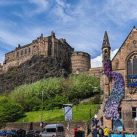 Buy canvas prints of Edinburgh Castle and Cold Town House by Artur Bogacki