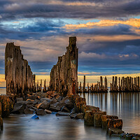 Buy canvas prints of Old Sea Pier Remains From WWII In Poland by Artur Bogacki