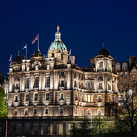 Buy canvas prints of Museum on the Mound at Night in Edinburgh by Artur Bogacki