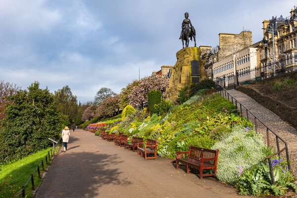 Princes Street Gardens In Edinburgh Picture Board by Artur Bogacki