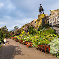 Buy canvas prints of Princes Street Gardens In Edinburgh by Artur Bogacki