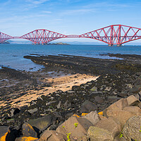 Buy canvas prints of Firth of Forth Shore and Forth Bridge by Artur Bogacki