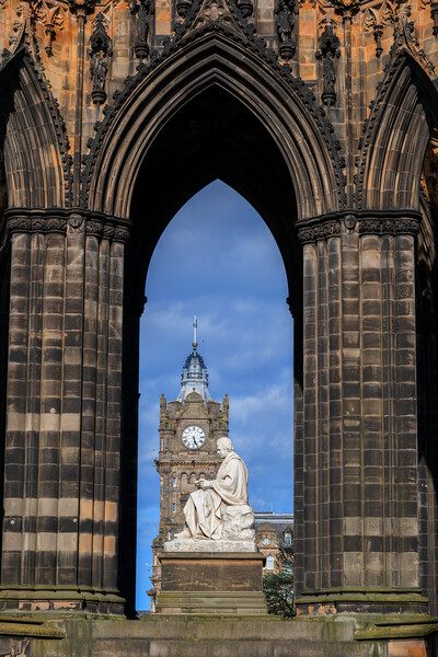 Scott Monument In Edinburgh Picture Board by Artur Bogacki