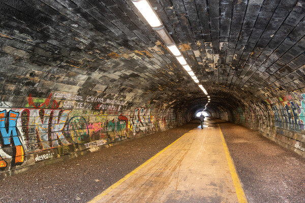 Rodney Street Tunnel In Edinburgh Picture Board by Artur Bogacki